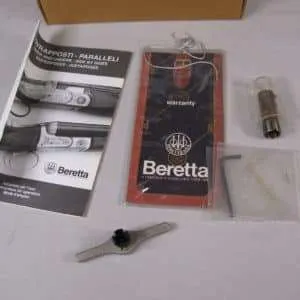 7808 beretta 20ga 626 choke wrench, choke (full), allen wrench, paperwork. new