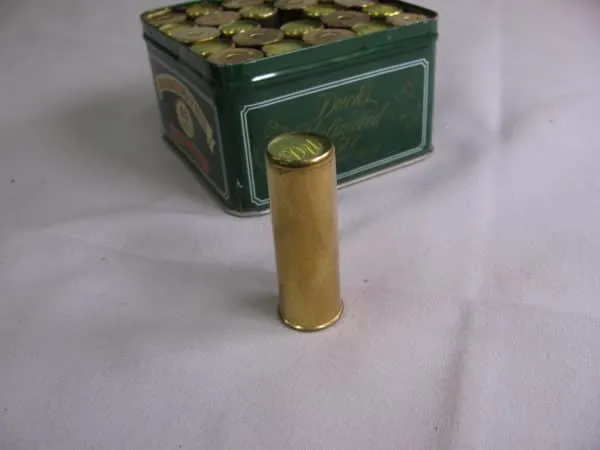7844 remington ducks unlimited commemorative all brass shotgun shells, 12ga in tin, 25 rounds